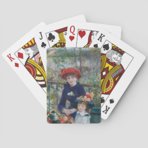 Auf der Terrasse, Impressionistisches Porträt, Ren Spielkarten