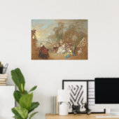 Auf der Terrasse - Jean-Baptiste Pater Kunst, Kult Poster (Heimbüro)