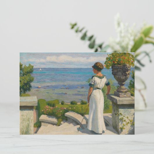 Auf der Terrasse | Paul Fischer (Stehend Vorderseite)