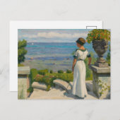 Auf der Terrasse | Paul Fischer Postkarte (Vorne/Hinten)