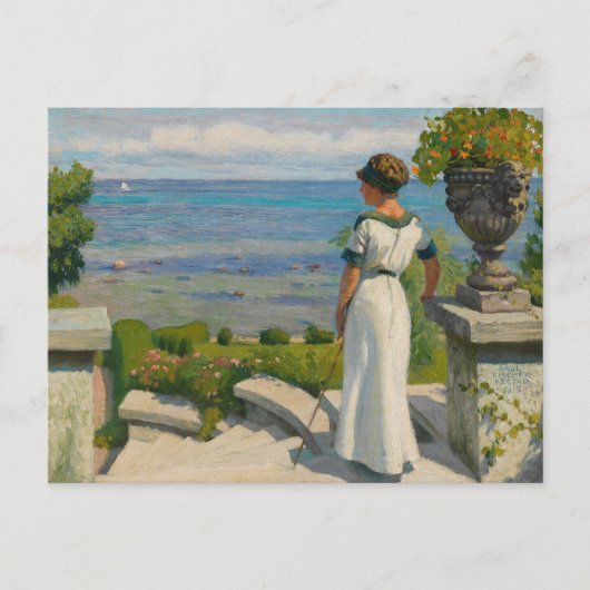 Auf der Terrasse | Paul Fischer Postkarte (Vorderseite)