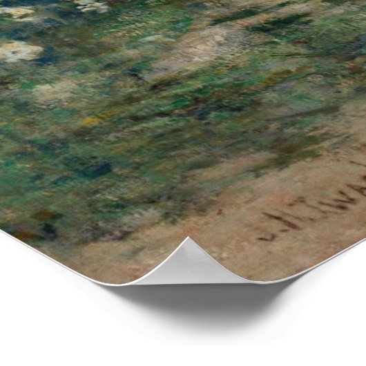 Auf der Terrasse Poster (Ecke)