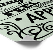 Auf der Terrasse Poster (Ecke)