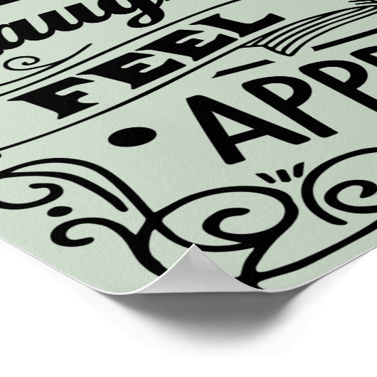 Auf der Terrasse Poster (Ecke)