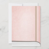 Auf der Time Storybook Baby Dusche Einladung Pink (Rückseite)