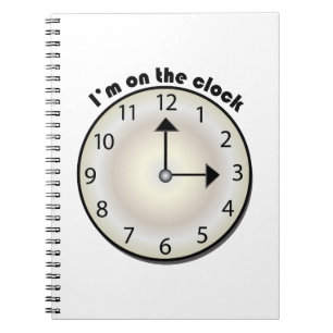 Auf der Uhr Notizblock
