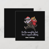 Auf der unartigen Liste, aber ich bereue nichts Einladung (Vorne/Hinten)