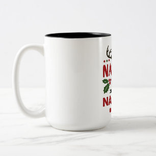 Auf der unartigen Liste - Habe es geschafft Lustig Zweifarbige Tasse