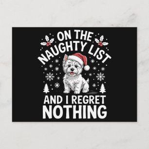 Auf der unartigen Liste Nichts bereuen Weihnachten