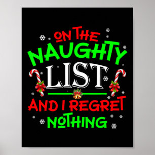 Auf der unartigen Liste und ich bereue nichts Lust Poster
