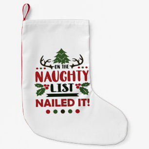 Auf der unheilvollen Liste nagelte es lustige Weih Kleiner Weihnachtsstrumpf