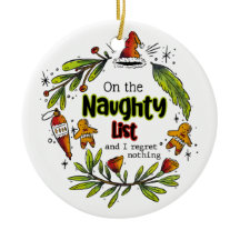 Auf der unheilvollen Liste, und ich bedaure nichts