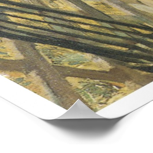 Auf der Veranda, 1908 Poster (Ecke)