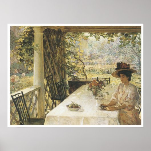 Auf der Veranda, 1908 Poster (Vorne)