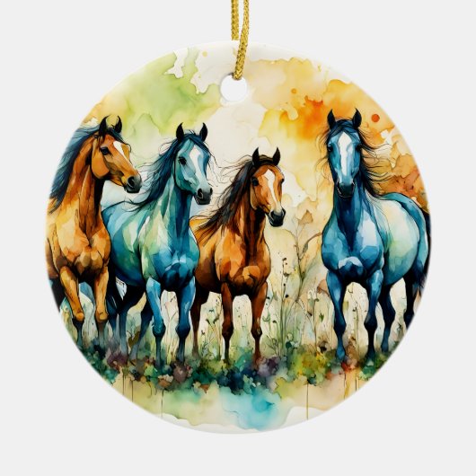 Auf der Weide Keramik Ornament (Vorne)