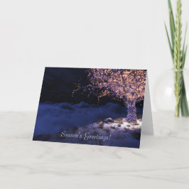 Auf der Weihnachtskarte der Welt Feiertagskarte