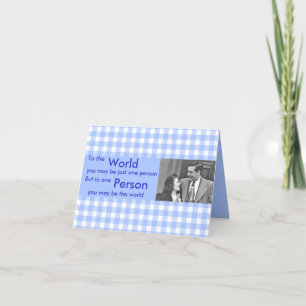 Auf der Welt kann man eine Person sein Karte