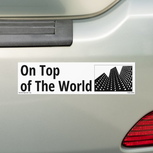 Auf der Weltspitze Autoaufkleber (Auf Auto)