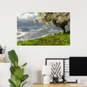 Auf der Weltspitze (Frühjahr) Poster (Heimbüro)