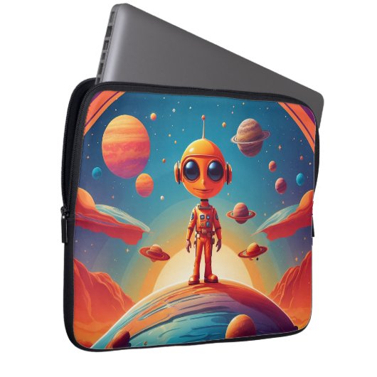 Auf der Weltspitze | Laptopschutzhülle (Vorne Rechts)