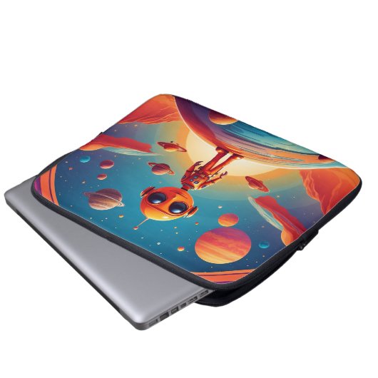 Auf der Weltspitze | Laptopschutzhülle (Vorne Knopf)