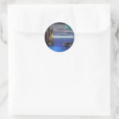 Auf der Weltspitze Runder Aufkleber (Tasche)