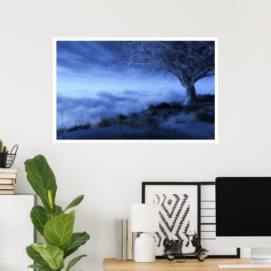 Auf der Weltspitze (Winter) Poster (Heimbüro)