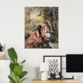 Auf der Wiese ~ Pierre-Auguste Renoir Poster (Heimbüro)