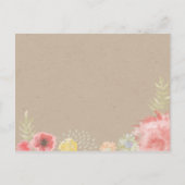 Auf der Wiese Summer Wedding RSVP Postcard Einladungspostkarte (Rückseite)