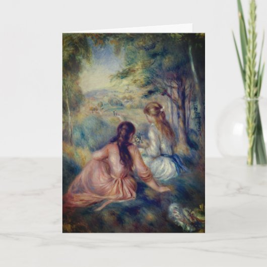 Auf der Wiese von Renoir: Leere Karte (Vorderseite)