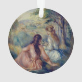 Auf der Wiese von Renoir: Weihnachten Ornament (Rückseite)