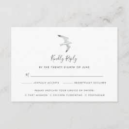 Auf der Wing-RSVP-Karte mit/ Entree-Auswahlen RSVP Karte