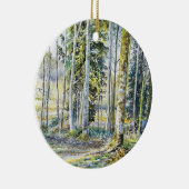 "Auf der Winterkante.." - Keramik Ornament (Rechts)