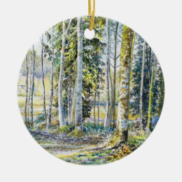 "Auf der Winterkante.." - Keramik Ornament