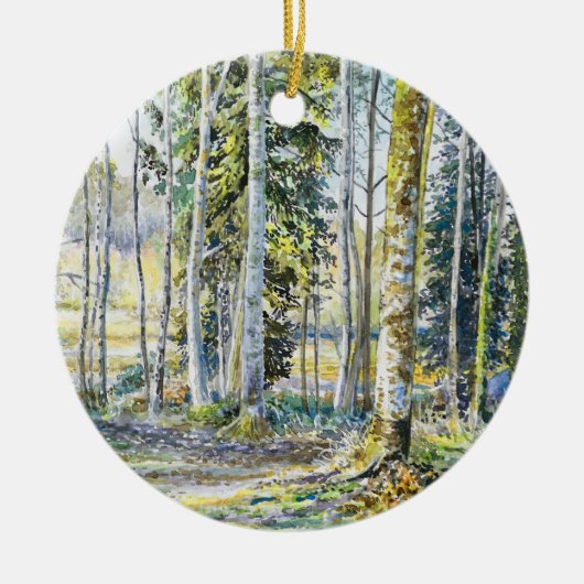 "Auf der Winterkante.." - Keramik Ornament (Vorne)