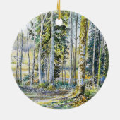 "Auf der Winterkante.." - Keramik Ornament (Hinten)