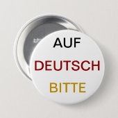 Auf Deutsch bitte Button (Vorne & Hinten)