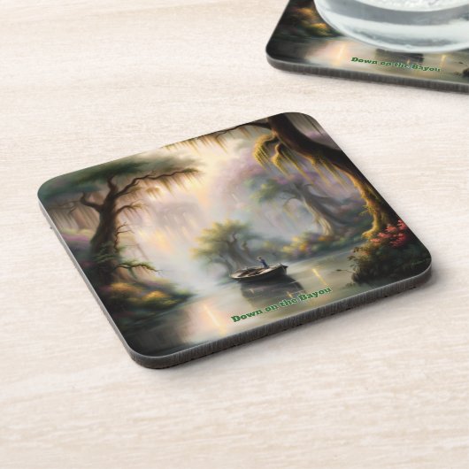 Auf die Bayou Getränkeuntersetzer (Linke Seite)