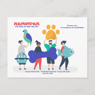 Auf die Erinnerung für den Veterinäramt Postkarte