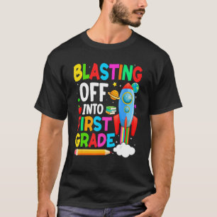 Auf die erste Stufe zurück in die Schulkinder T-Shirt