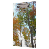 Auf die Herbstlaube schauend Ich farbige Fallfolie Klemmbrett (Links)