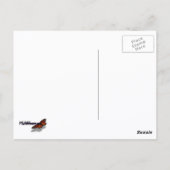 Auf die Herbstlaube schauend Ich farbige Fallfolie Postkarte (Rückseite)