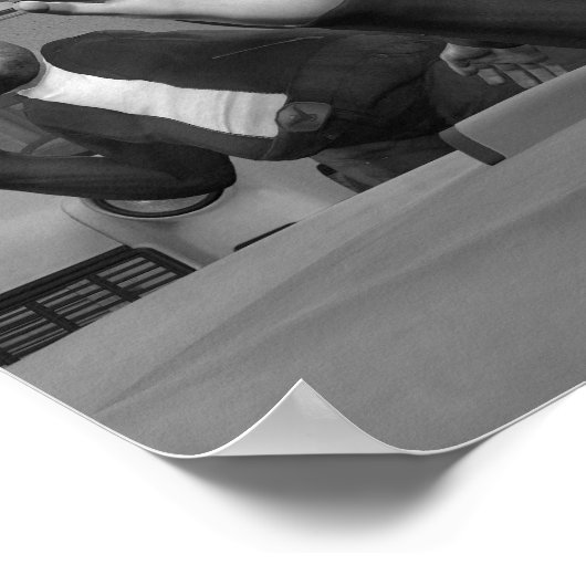 Auf die Kamera springen - kleines Poster (Ecke)