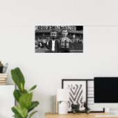 Auf die Kamera springen - kleines Poster (Heimbüro)