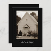 Auf die Kapelle gehen Einladung (Vorne/Hinten)