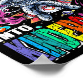 Auf die Kindergartenhalle zurück in die Schule Poster (Ecke)