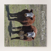 Auf die landwirtschaftliche Kuh Puzzle (Horizontal)