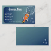 Auf die Moon Business Cards Visitenkarte (Vorne/Hinten)