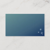 Auf die Moon Business Cards Visitenkarte (Rückseite)