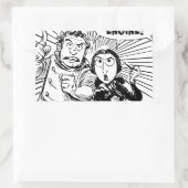 Auf die Motor-Leiste unterschieden Rechteckiger Aufkleber (Tasche)